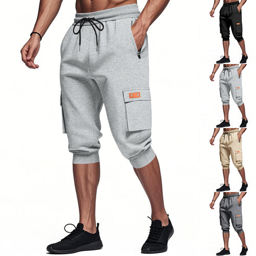 Herren modische Cargo-Shorts mit praktischen Seitentaschen und elastischem Bund Drune
