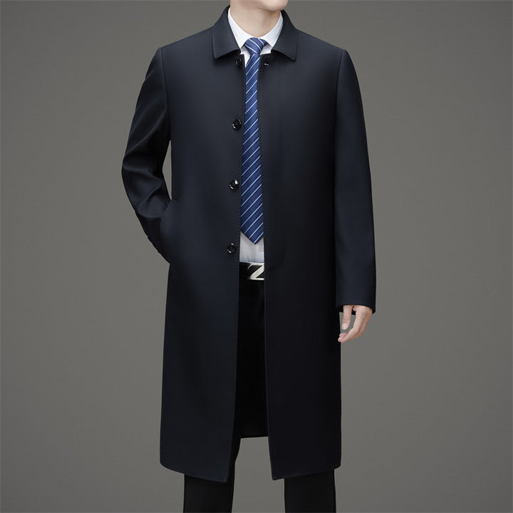 Herren eleganter Trenchcoat aus hochwertigem Material Drune