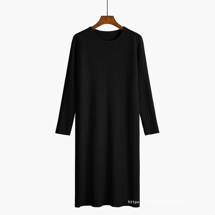 Damen Strickkleid mit feiner Rippenstruktur Drune