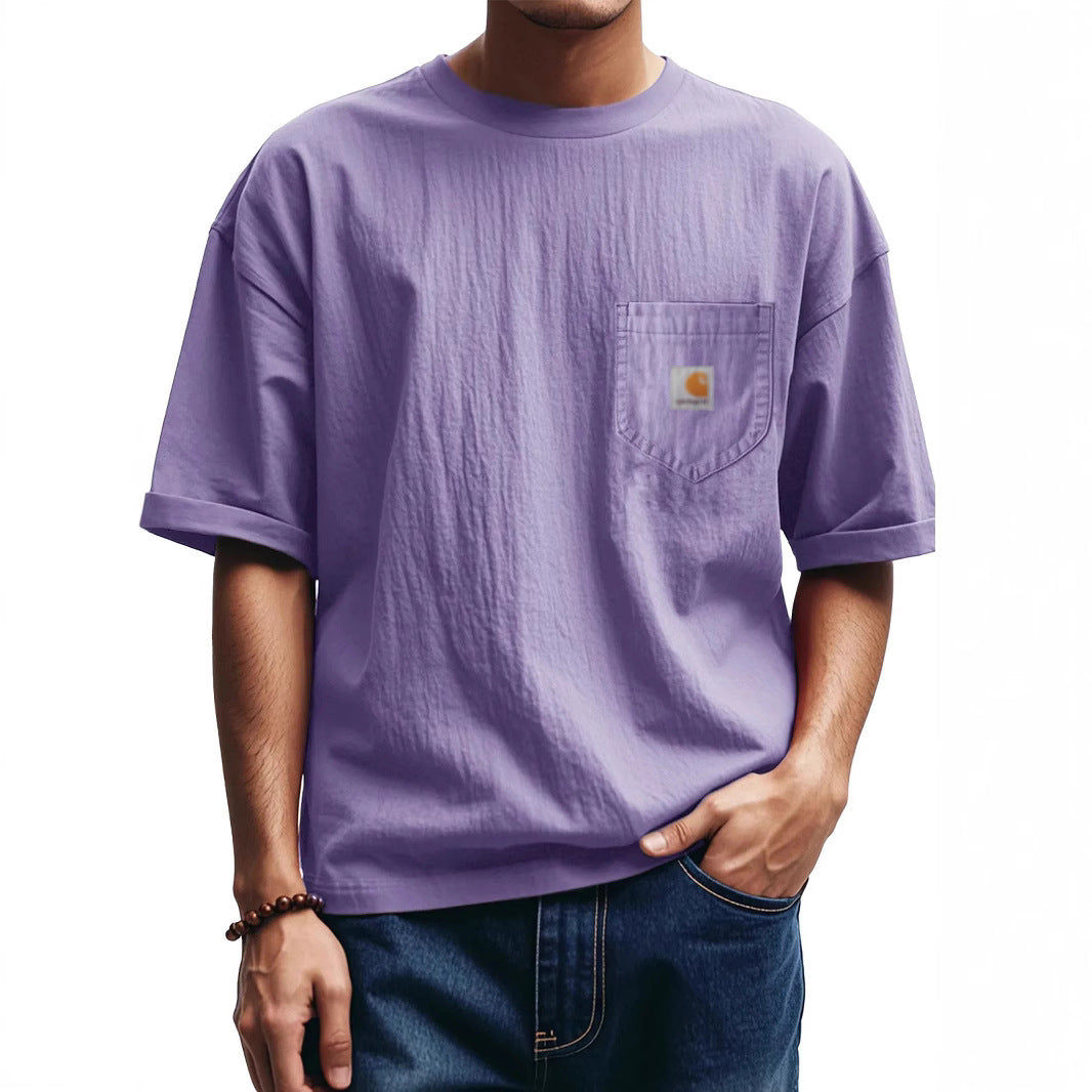 Herren Relaxed Fit Pocket T-Shirt Drune