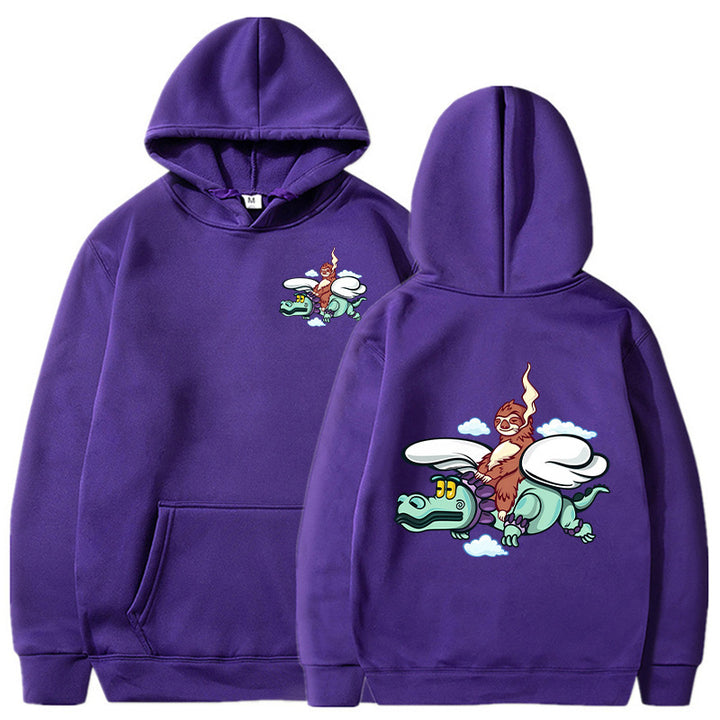 Damen Kapuzenpullover mit kreativem Grafikdesign und hochwertiger Innenausstattung Drune