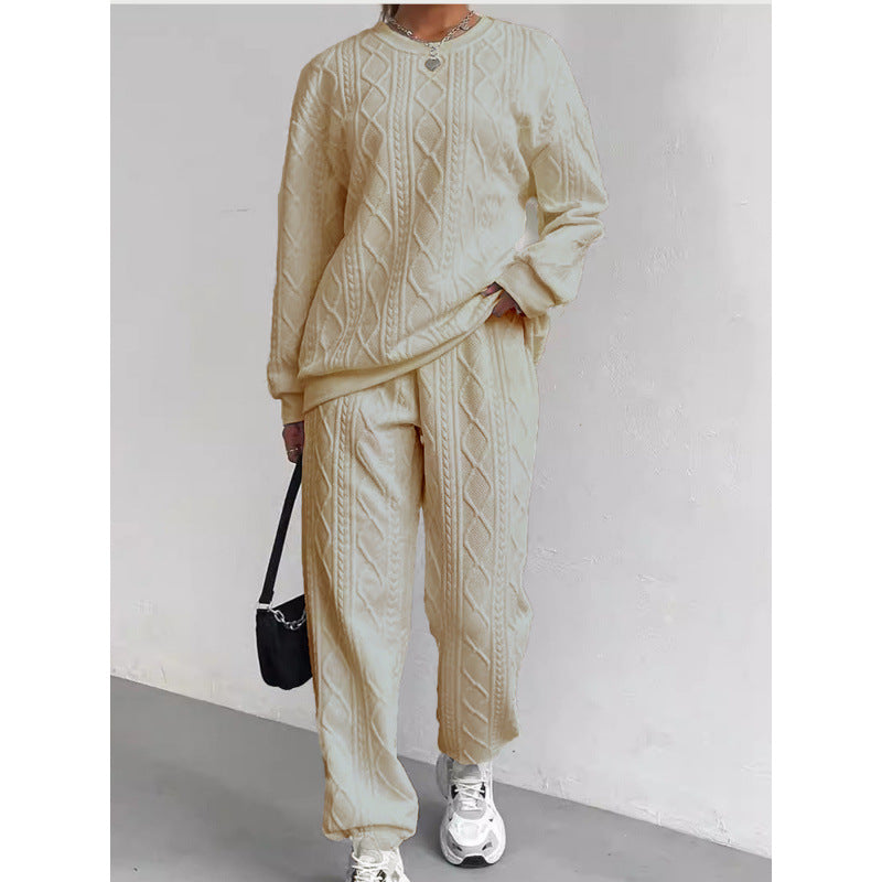 Damen Strickset mit Kabelmuster Drune