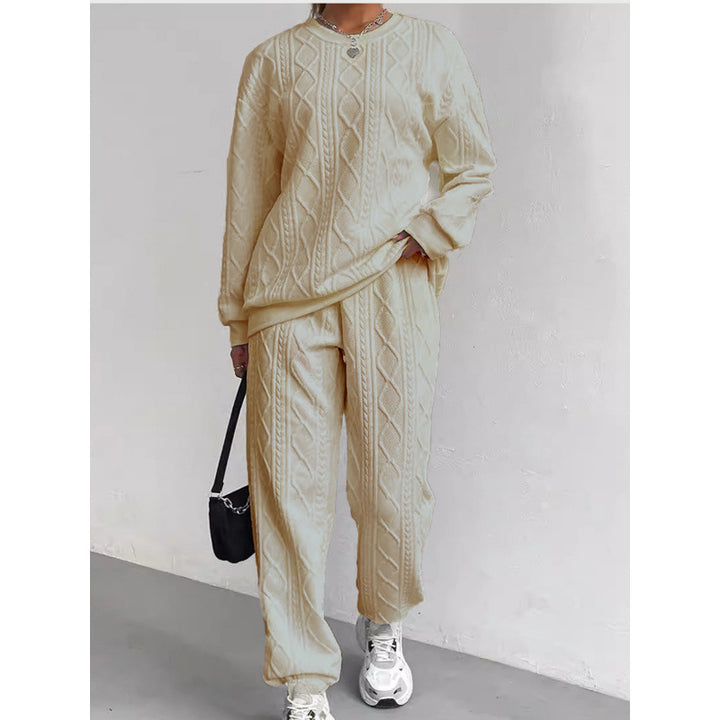 Damen Strickset mit Kabelmuster Drune