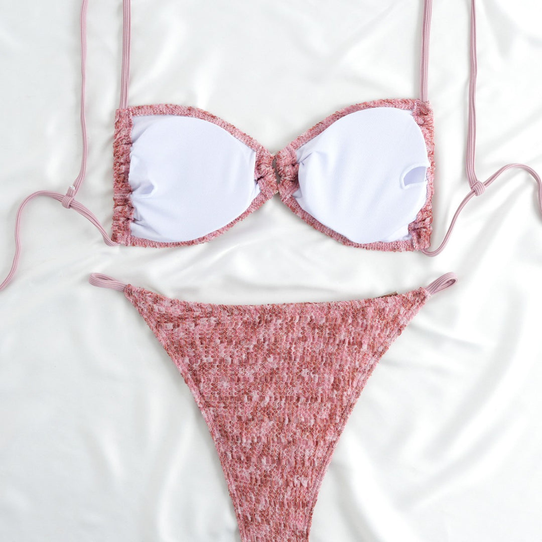Damen Komfortabler Triangel-Bikini mit raffinierten Details Drune