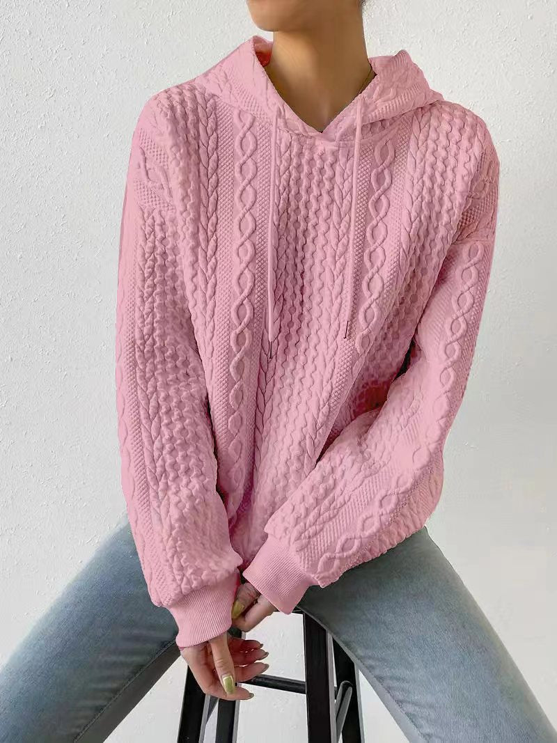 Drune | Kapuzen-Jacquard-Pullover