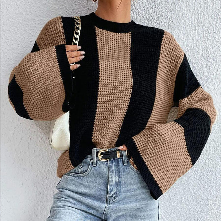 Damen Strickpullover mit oversized Schnitt und atmungsaktivem Design Drune