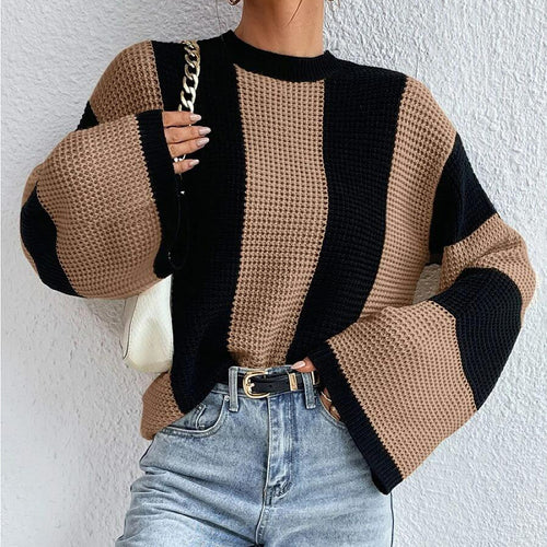 Damen Strickpullover mit oversized Schnitt und atmungsaktivem Design Drune