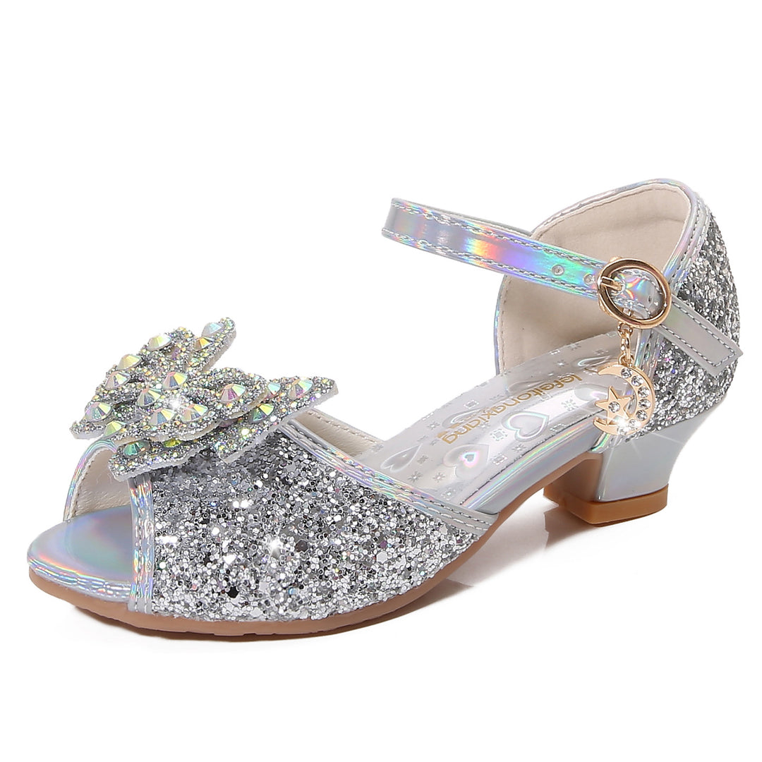 Mädchen Elegante Ballerina Sandalen mit Glitzer und Strass Drune