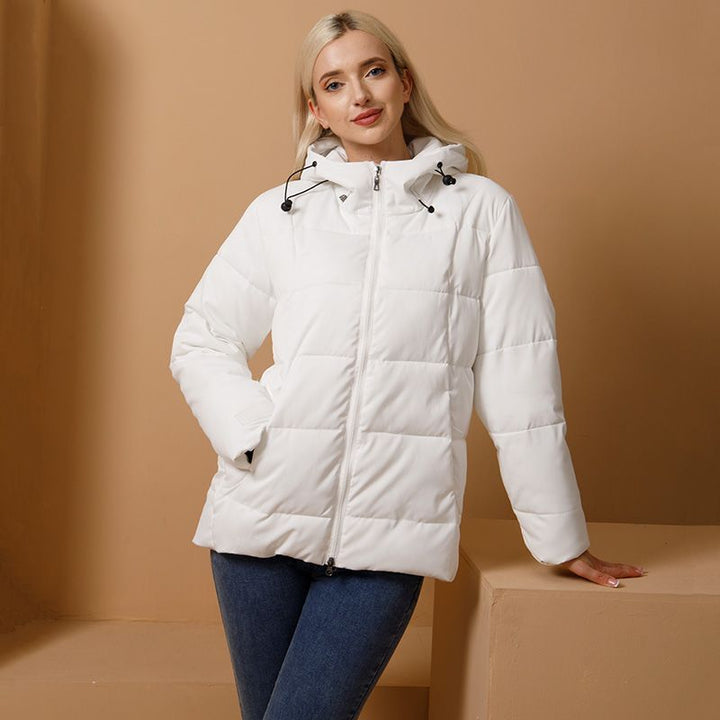 Damen gesteppte Winterjacke mit wasserabweisendem Außenmaterial und weichem Innenfutter Drune