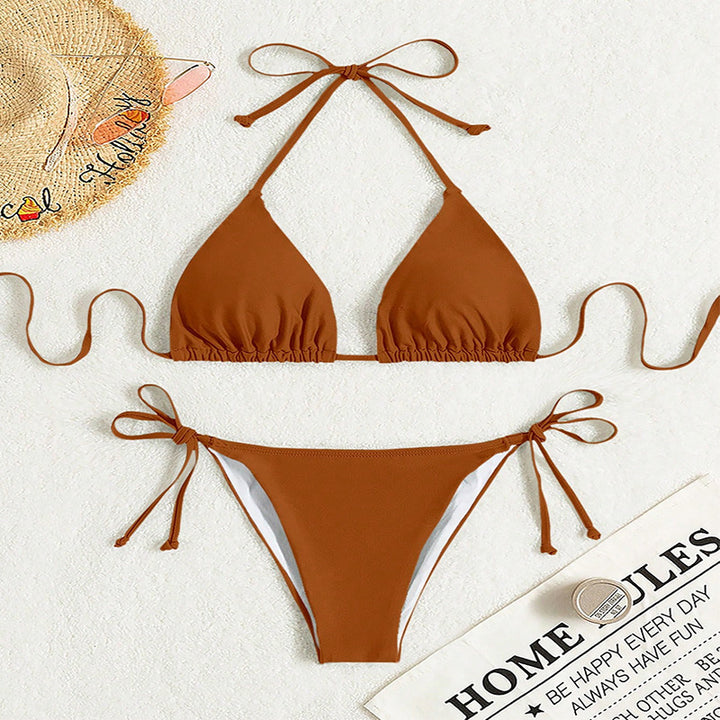 Damen Dreieck-Bikini mit verstellbaren Trägern Drune