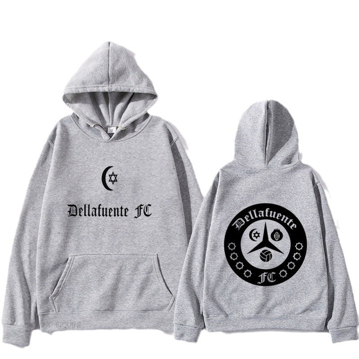 Damen Kapuzenpullover mit künstlerischem Motiv und bequemer Passform Drune