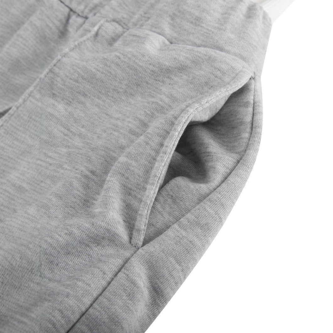 Damen nan kurzes Hoodie- und weite Jogger-Set aus weichem Baumwollmix Drune