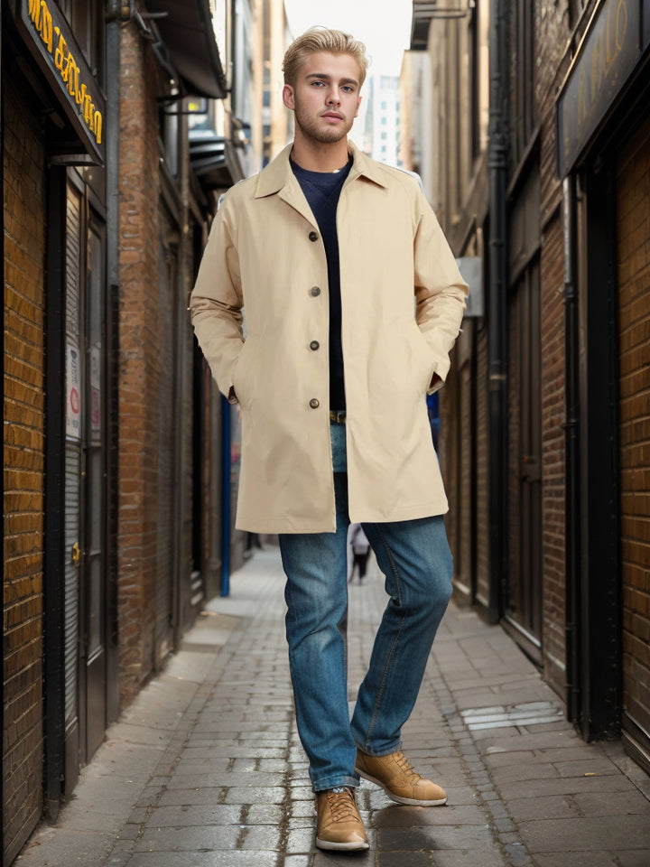 Herren wetterfeste Übergangsjacke mit praktischen Taschen Drune