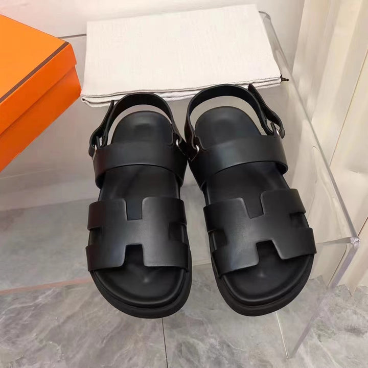 Damen Komfort Sandalen mit verstellbaren Riemen und gepolstertem Fußbett Drune