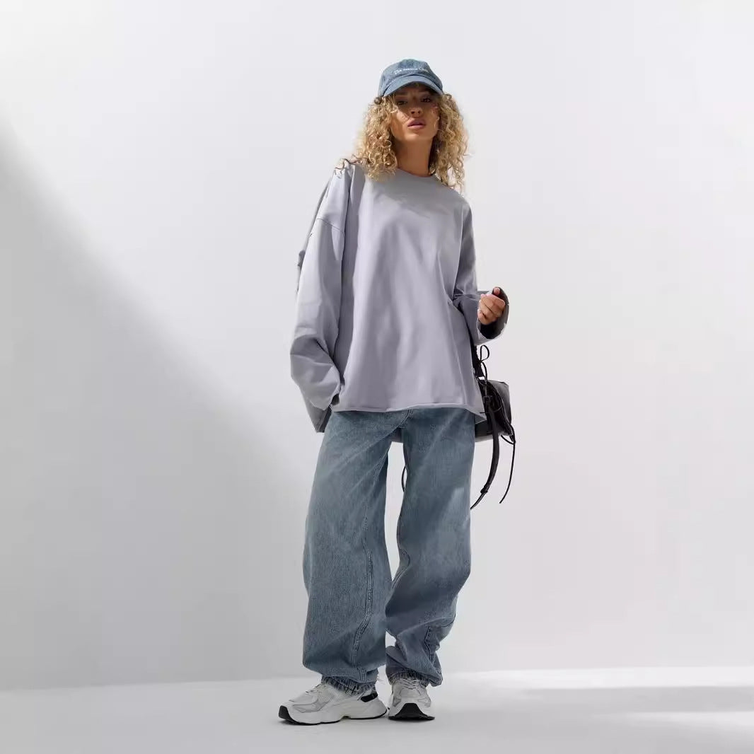 Damen oversized Sweatshirt Drune