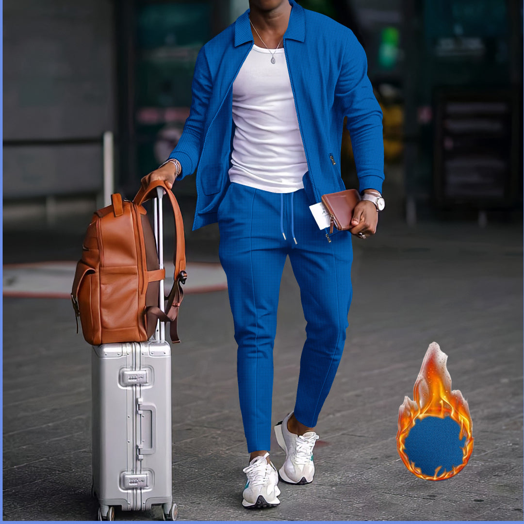Herren modische Reisedaunenjacke mit funktionalen Taschen und elastischem Bund Drune