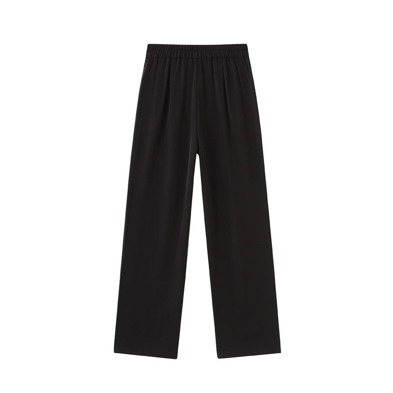 Damen Weit geschnittene Palazzo-Hose mit seitlichen Schlitzdetails Drune