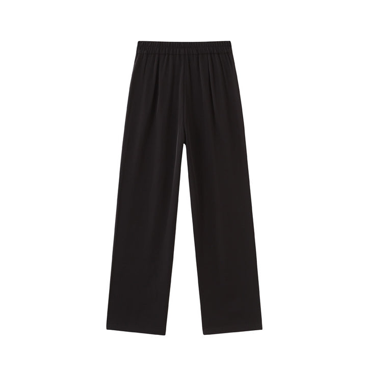 Damen Weit geschnittene Palazzo-Hose mit seitlichen Schlitzdetails Drune