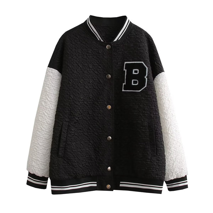 Damen Sportliche Bomberjacke mit strukturiertem Obermaterial und eleganten Details Drune