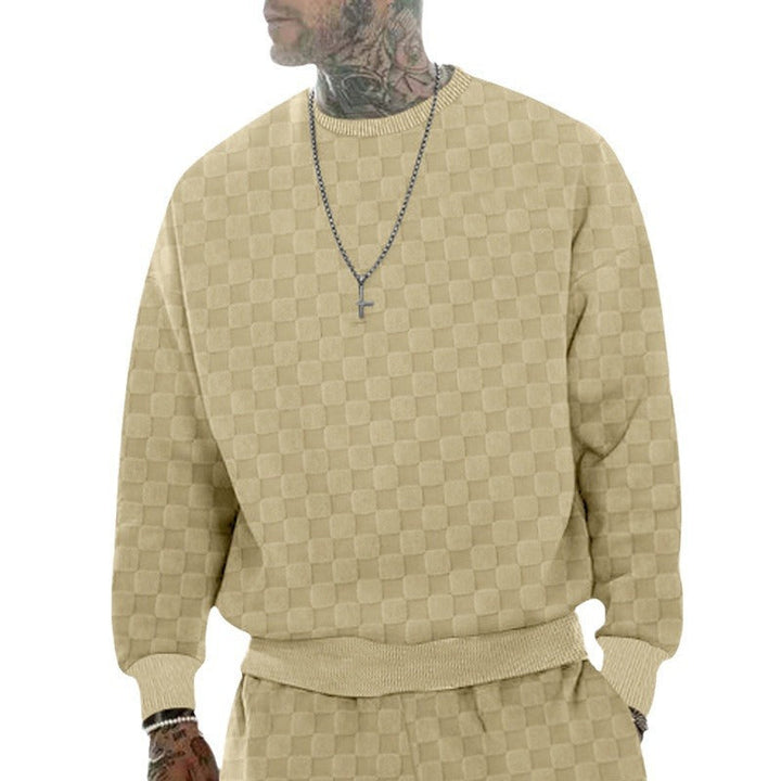 Herren lässiger oversized Sweatshirt mit strukturiertem Design Drune