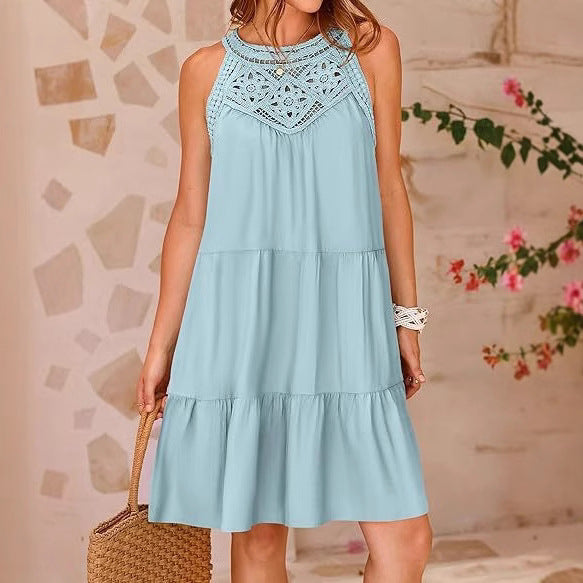 Damen Boho Chic Sommerkleid Drune