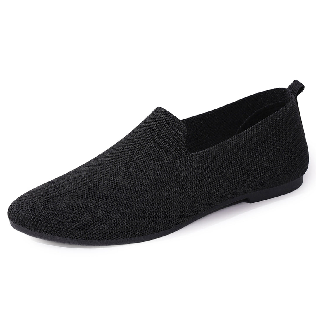 Damen nan leichte gestrickte Slipper mit Memory-Fußbett und rutschfester Sohle Drune