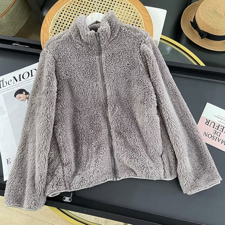 Damen Fleecejacke mit hohem Kragen und weichem Innenfutter Drune
