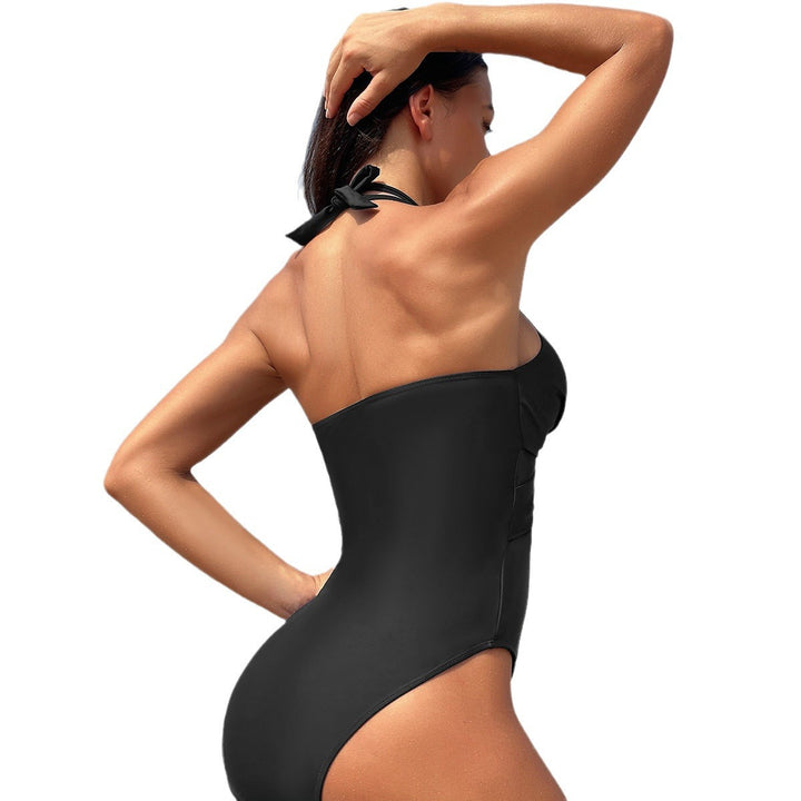 Damen Einteiliger Badeanzug mit stylishen Mesh-Elementen Drune