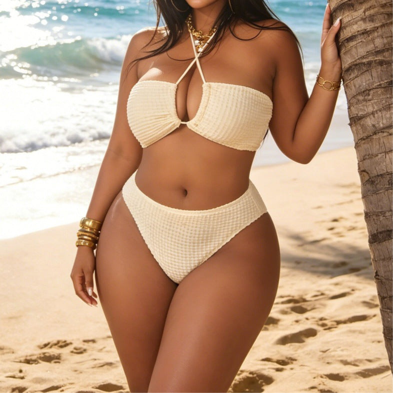 Damen Bandeau-Bikini mit asymmetrischem Rock Drune