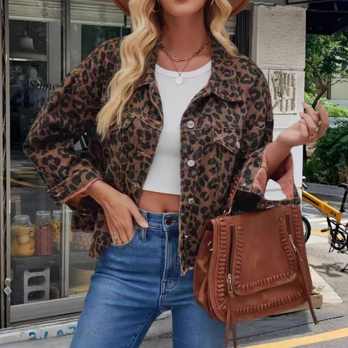 Damen Freizeitjacke im angesagten Leopardenmuster Drune