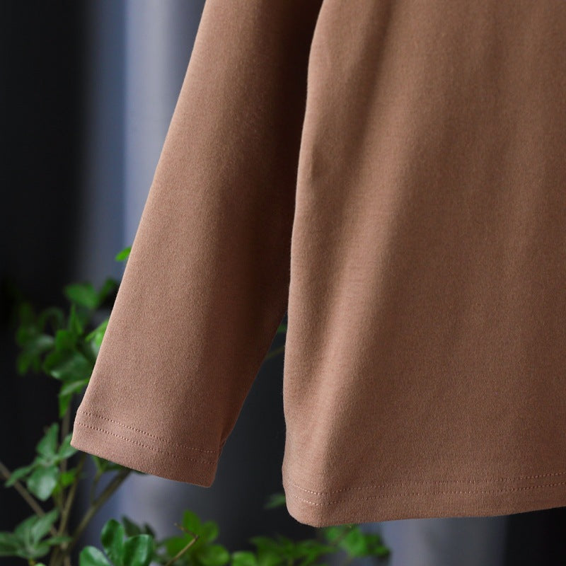 Mädchen Langarmshirt mit elegantem Stehkragen und filigraner Bestickung Drune