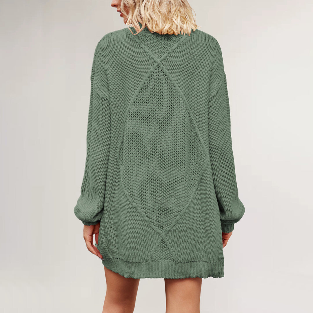 Damen Strickjacke mit Kabelmuster Drune