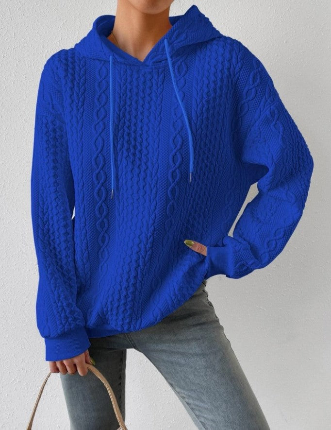 Drune | Kapuzen-Jacquard-Pullover