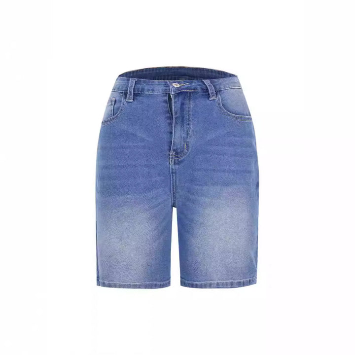 Damen Denim-Shorts mit lässigem Schnitt und lässigen Details Drune