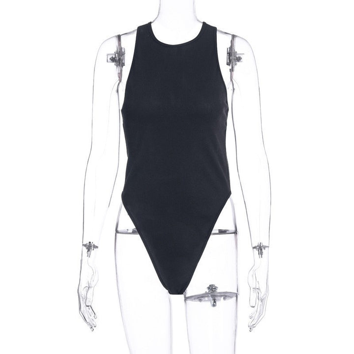 Damen High-Cut Badeanzug mit feinen Rippdetails Drune