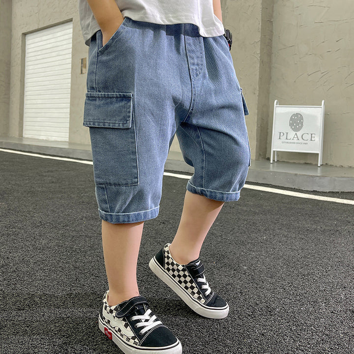 Jungen praktische Cargo-Shorts mit tiefen Taschen Drune