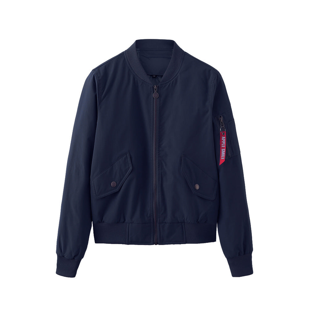 Damen sportliche Bomberjacke mit praktischen Taschen Drune
