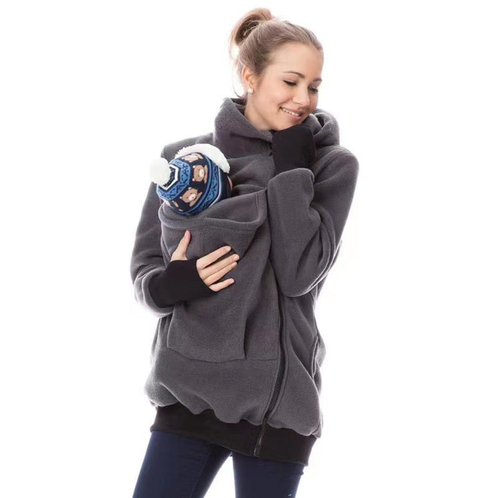 Damen Tragejacke aus kuscheligem Fleece mit verlängertem Schnitt Drune