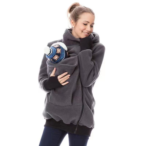 Damen Tragejacke aus kuscheligem Fleece mit verlängertem Schnitt Drune