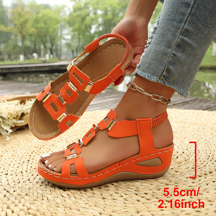 Damen Komfortable Riemchen-Sandalen Drune