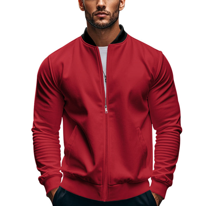 Herren Sportliche Bomberjacke mit hochschließendem Kragen und praktischen Taschen Drune