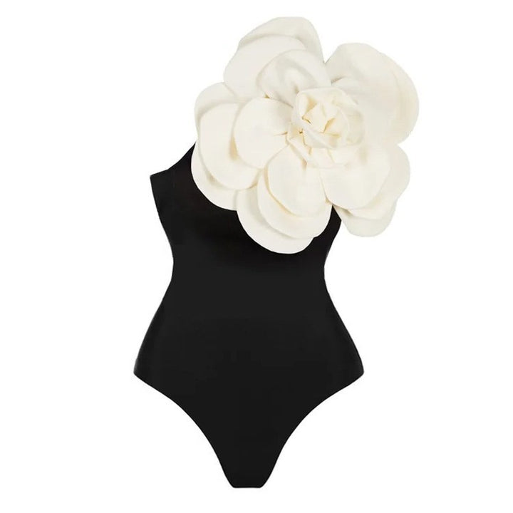 Damen Einteiler Badeanzug mit floralem 3D-Design Drune