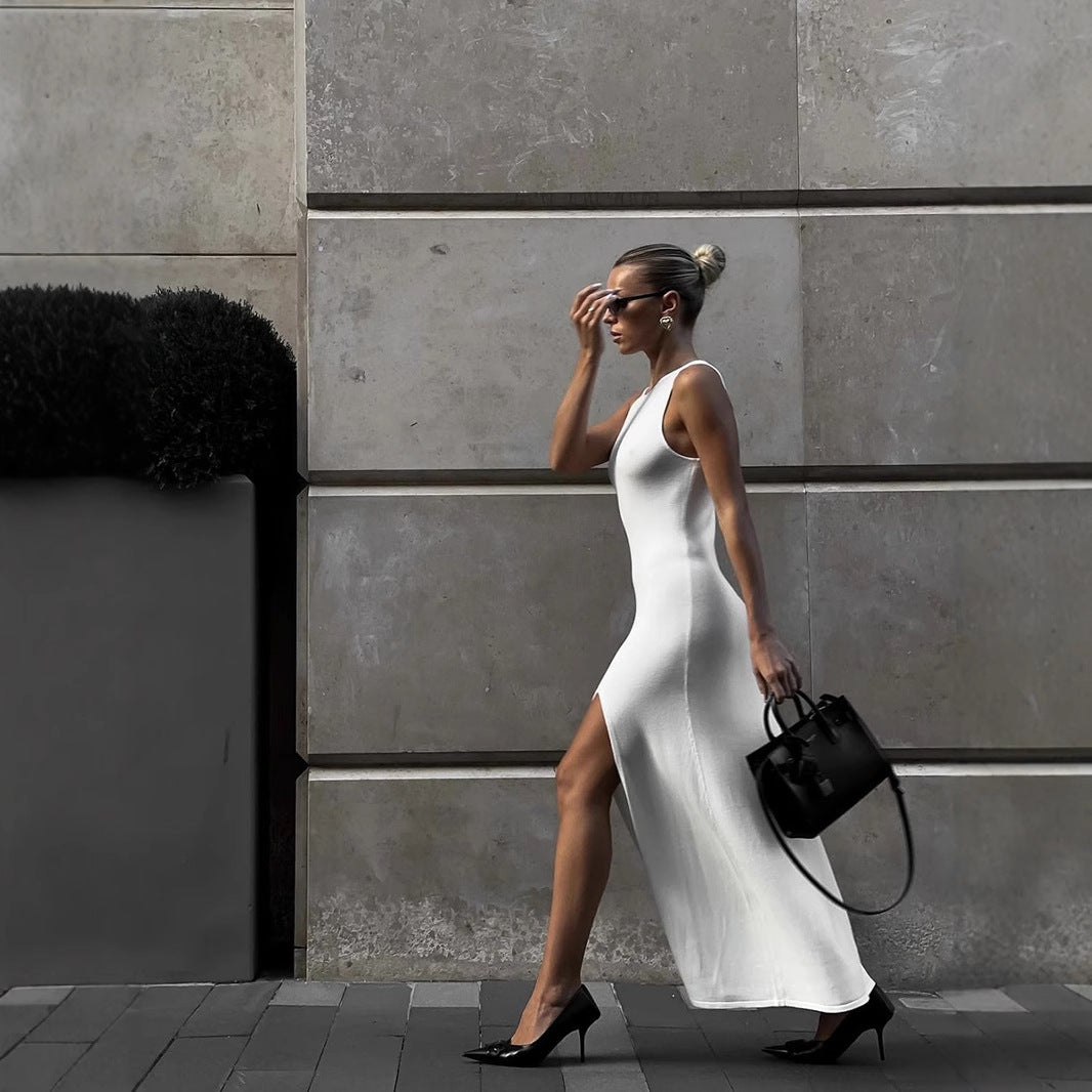 Damen figurbetontes Maxikleid Drune