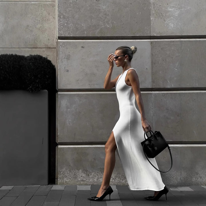 Damen figurbetontes Maxikleid Drune