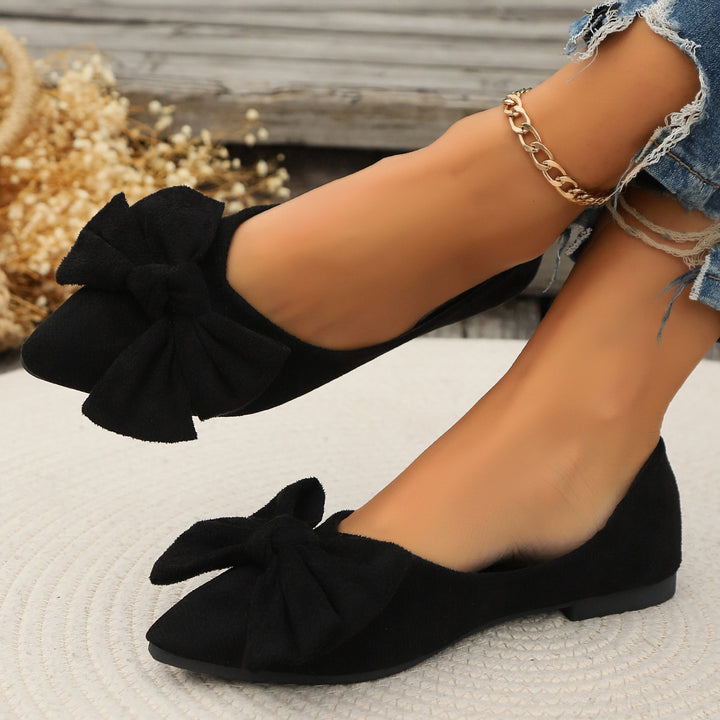 Damen Ballerina-Schuhe mit elegantem Schleifendetail und rutschfester Sohle Drune