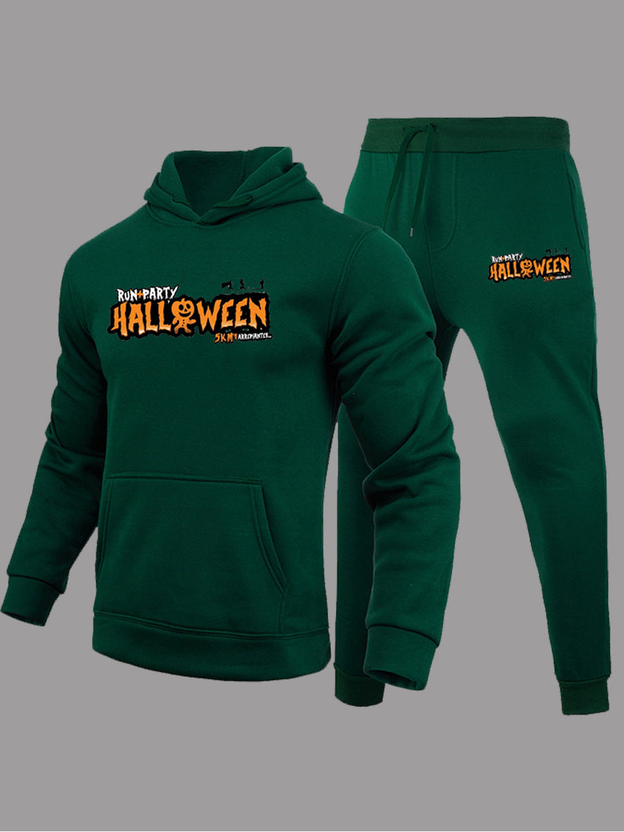 Damen Jogginganzug mit Halloween-Motiv und Kapuzenpullover Drune
