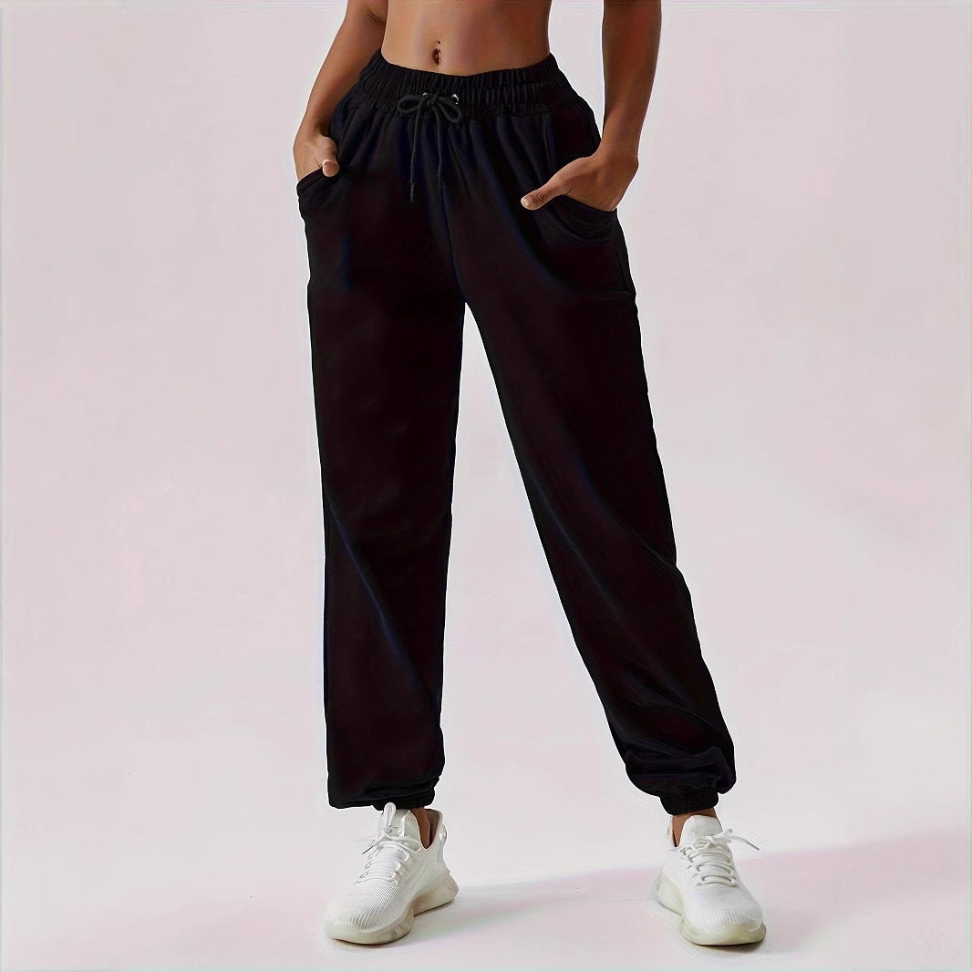 Damen lässige Freizeit-Hose mit elastischem Bund Drune