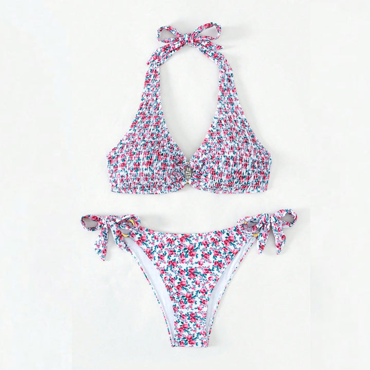 Damen Triangel-Bikini-Set mit verspielten Rüschendetails Drune