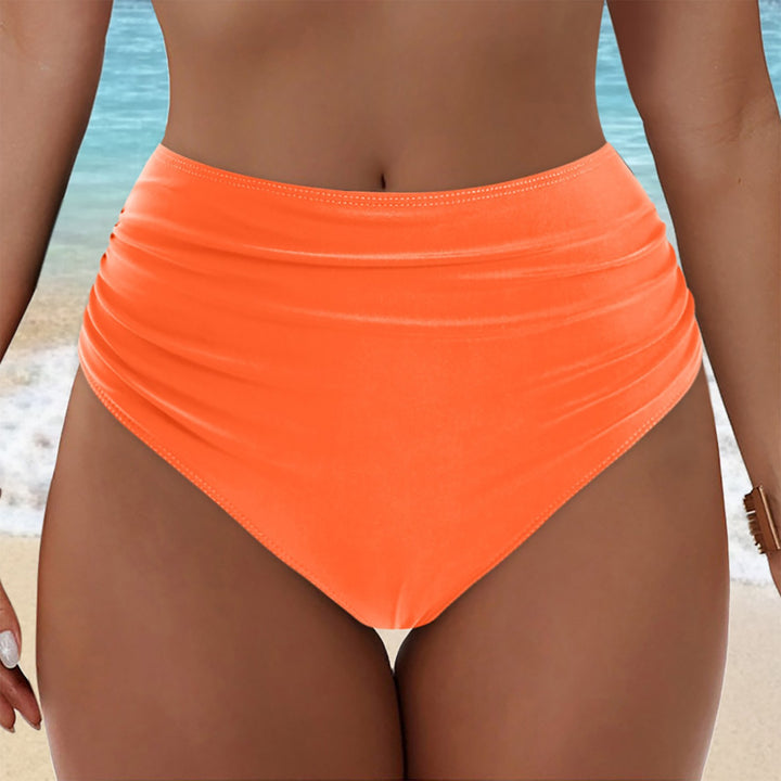 Damen Hochgeschnittenes Bikini-Höschen mit Rüschendetails Drune