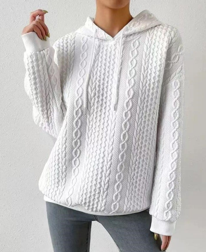 Drune | Kapuzen-Jacquard-Pullover